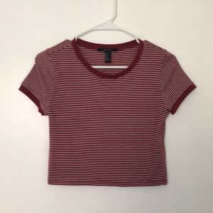 Stripped Cropped Tee